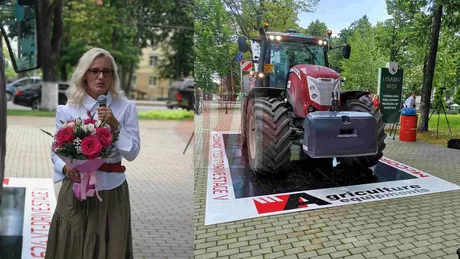 Spectaculos Prima femeie care traversează toată România la volanul unui tractor Patricia Pop a ajuns la Iași Aici a avut parte de o surpriză de zile mari - GALERIE FOTO VIDEO