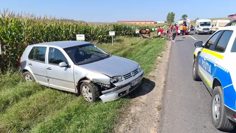 Accident rutier la Leţcani. O căruţă a fost spulberată de un autoturism. Două persoane au fost rănite - EXCLUSIV UPDATE FOTO VIDEO