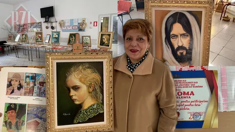 Expoziție de pictură organizată la Clubul Pensionarilor Oancea din Iași Vedeta a fost portretista Mihaela Berari - FOTO