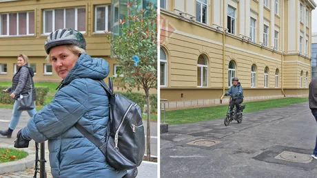 Cristina Bălănescu o ieșeancă de 51 de ani printre cei mai buni studenți de la Facultatea de Horticultură din Iași. Femeia urmează cursurile la învățământ cu frecvență și face zilnic naveta cu bicicleta electrică. Din pasiune un om poate face mult- GALERIE FOTO
