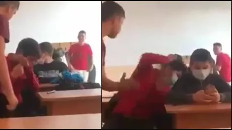 Imagini horror filmate într-o scoală din Brăila Un tânăr a fost snopit în bătaie de colegul de clasă - VIDEO