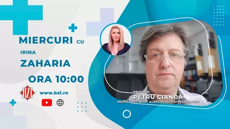 LIVE VIDEO - Prof. dr. Petru Cianga medic specialist alergologie şi imunologie Spitalul Sfântul Spiridon Iași vine în platoul BZI LIVE să discute despre alergii şi sistemul imunitar - FOTO