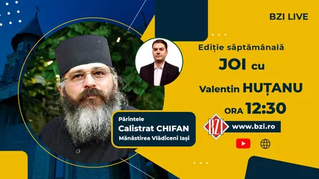 LIVE VIDEO - Părintele Calistrat Chifan vorbește la BZI LIVE despre cele două mari sărbători consecutive Botezul Domnului și Soborul Sfântului Ioan Botezătorul