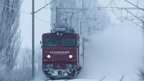 Circulația feroviară este afectată de zăpadă și căderile de copaci pe linii