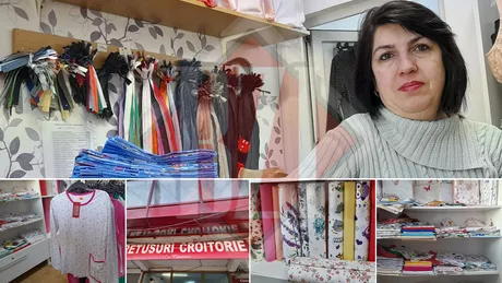 După ce a rămas fără loc de muncă Cristina Răileanu și-a deschis o afacere. De 23 de ani femeia din Iași are propria croitorie - FOTO Exclusiv