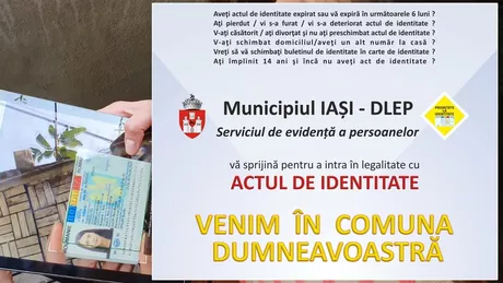 Ieșenii își pot înnoi buletinele de acasă A început campania Prioritate la identitate 2022