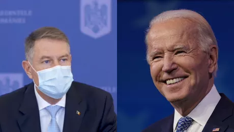 Joe Biden convorbire telefonică cu președintele Klaus Iohannis