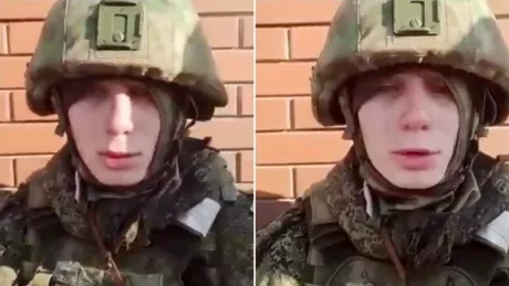 Un soldat rus capturat de ucraineni a izbucnit în lacrimi. Tinerii militari sunt folosiți ca masă de manevră