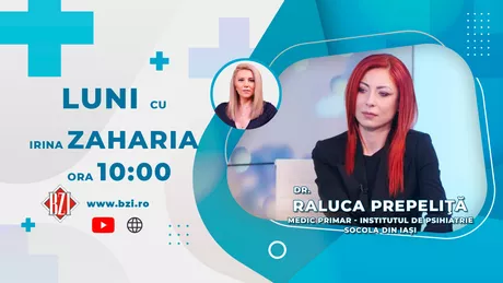 LIVE VIDEO - Dr. Raluca Prepeliță medic primar psihiatru Institutul de Psihiatrie Socola Iași discută în emisiunea BZI LIVE despre Alzheimer o boală periculoasă ce se instalează în timp - FOTO