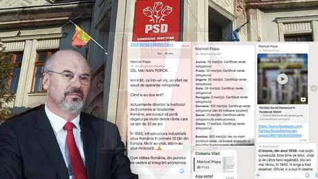 Mesaje antisemite transmise de șeful PSD Iași Maricel Popa și-a atacat propriul Guvern-GALERIE FOTO