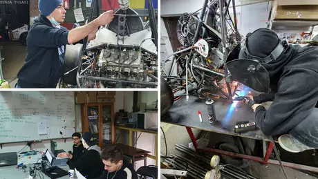 O echipă de studenți ai Universității Tehnice Iași realizează o mașină asemănătoare cu cele din Formula 1-FOTO