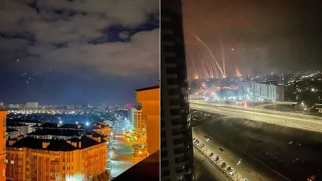 Încă o seară dureroasă pentru Ucraina. Explozie în apropiere de Gara din Kiev - VIDEO