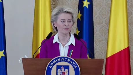 Ursula von der Leyen la Palatul Cotroceni Noi căutăm soluții dar vreau să îi felicit pe românii care s-au mobilizat să ajute - LIVE VIDEO