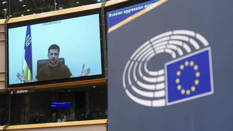 Discursul lui Volodimir Zelenski în Parlamentul European Ucrainenii care plătesc ultimul preț apără Europa - VIDEO