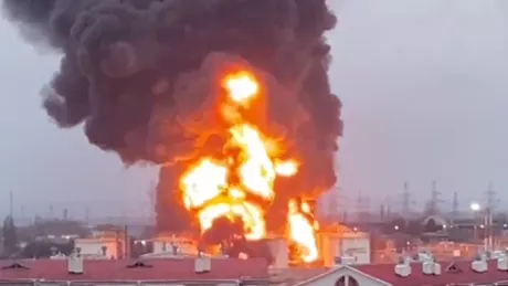 Rusia acuză că două elicoptere ucrainene au lovit un depozit de petrol din Belgorod