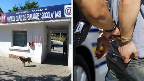 Poliţia în alertă Bărbat încătuşat lângă sediul Universităţii Al.I. Cuza din Iaşi Cea care a alertat autorităţile este chiar fiica lui studentă la Drept - EXCLUSIV