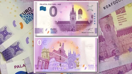 Palatul Culturii apare pe bancnota suvenir de 0 euro Cine a lansat-o și unde o pot găsi ieșenii