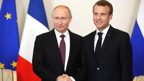 Vladimir Putin a purtat încă o convorbire telefonică cu omologul său francez Emmanuel Macron