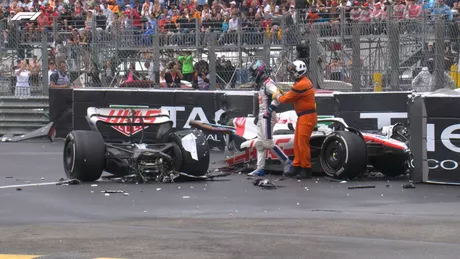 Maşina lui Mick Schumacher s-a rupt în două după un grav accident la cursa Formula 1 de la Monaco