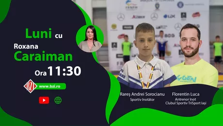 LIVE VIDEO - Moment istoric la Iași prima medalie de aur la înot a fost obținută de Rareș Andrei Sorocianu. Campionul național și antrenorul Florentin Luca discută la BZI LIVE despre performanță - FOTO