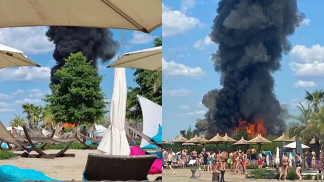 Incendiu la un cunoscut centru termal de recreere din Balotești lângă Capitală