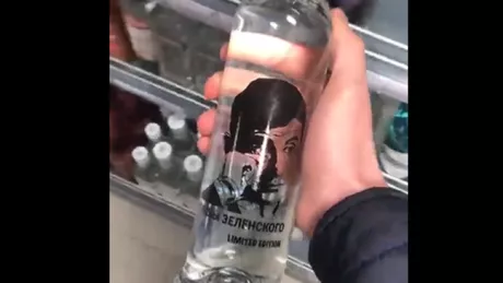 Lacrimile lui Zelenski noua vodkă în trend din Rusia