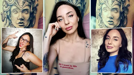 Sexy-răzvrătita de la IPJ Iași și-a mai tras un tatuaj ca să facă în ciudă sistemului Imbecil poți fi și cu tatuaje dar și fără  FOTO