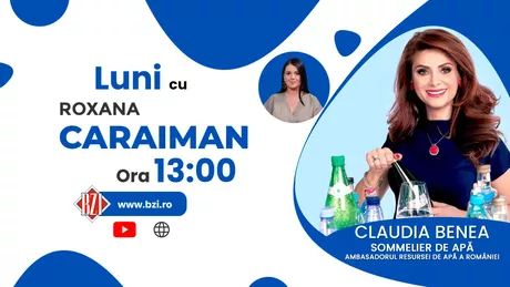 LIVE VIDEO - Apa este vitală dar orice fel de apă Ce este cum o alegem și cum o bem va explica la BZI LIVE Claudia Benea sommelier de apă și Ambasador al resursei de apă din România