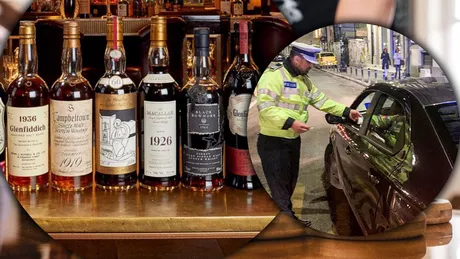 De la petrecere la secția de poliție Prins beat la volan după ce a consumat whisky