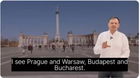 Mesajul halucinant al unui oficial rus Aceasta este țara mea. Văd Praga și Varșovia Budapesta și București - VIDEO