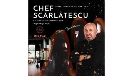 Cooking Show by Chef Cătălin Scărlătescu la restaurantul Miraval din Palas