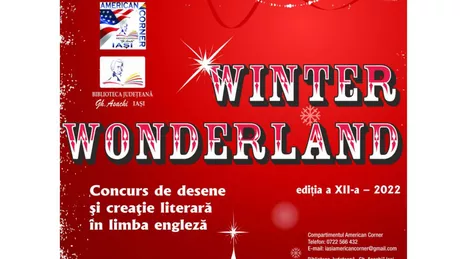 Se organizează ediția a XII a a concursului de creație în limba engleză Winter Wonderland Concursul se adresează tuturor elevilor
