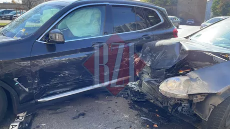 Accident rutier pe Independenţei. Un Volkswagen a intrat în coliziune cu un BMW - EXCLUSIV FOTO VIDEO UPDATE