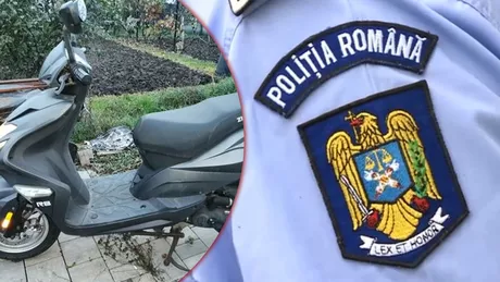 Ieșean prins fără permis de conducere în timp ce conducea un motoscuter neînmatriculat