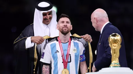 Suma amețitoare oferită lui Messi pentru bisht-ul purtat la Cupa Mondială un milion de dolari
