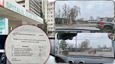 Și bolnavi și jecmăniți de paznici Se cere taxă de parcare pentru pacienții Spitalului de Recuperare Iași  FOTO