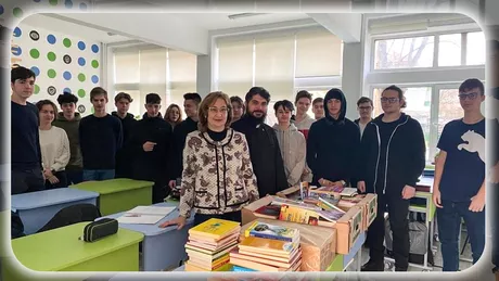 Elevii Liceului Teoretic de Informatică Grigore Moisil Iași au donat sute de cărți unui centru cultural