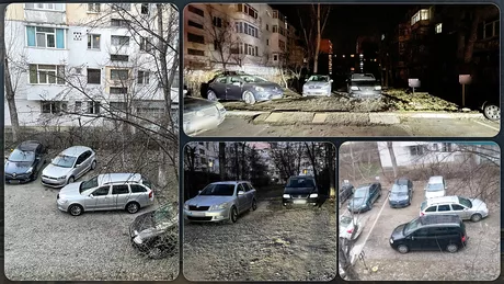 Spațiul verde din cartierul Alexandru cel Bun a devenit parcare A început scandalul cu vecinii care ocupă abuziv domeniul public Au ajuns la amenințări și injurii  FOTO