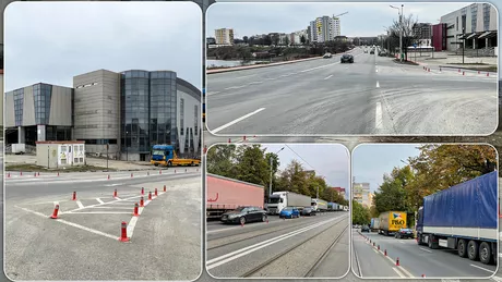 Vama Iași a reorganizat traficul rutier din zona CUG Angajații lucrează 12 ore pe zi Nu mai sunt camioane pe stradă  FOTO
