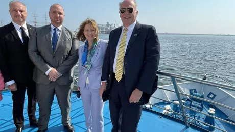 Ambasadorul SUA în România a mers să viziteze Portul Constanța