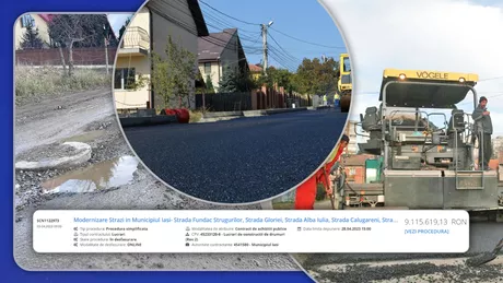 Anunț important pentru ieșeni Opt străzi din oraș vor intra în lucrări de modernizare