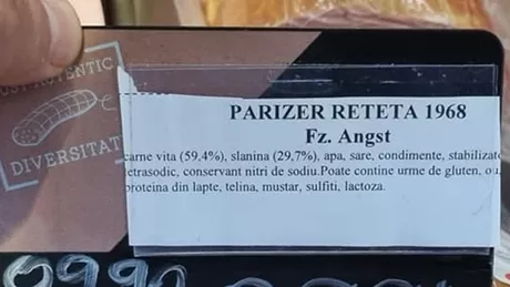 Ireal Cât a ajuns să coste kilogramul de parizer într-un supermarket din București