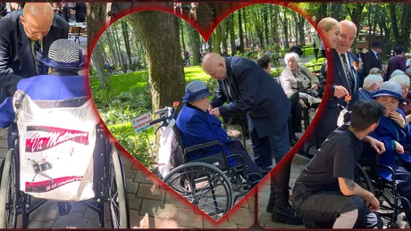 Dragoste necondiționată de 50 de ani într-o familie din Iași Deși putea să renunțe bărbatul își plimbă soția în scaunul cu rotile A fost spaima vieții mele - FOTO
