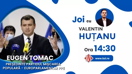 LIVE VIDEO - Europarlamentarul şi preşedintele PMP România Eugen Tomac dezvăluiri la BZI LIVE