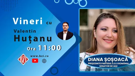 LIVE VIDEO - Senatorul de Iaşi şi preşedintele S.O.S. România Diana Șoșoacă vorbeşte la BZI LIVE despre problemele interne şi externe ale momentului - FOTO