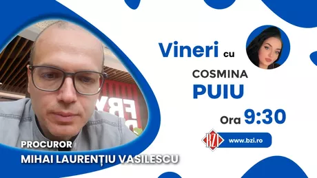 LIVE VIDEO - Ediție explozivă alături de Mihai Laurențiu Vasilescu un procuror exclus din magistratură numai la BZI LIVE