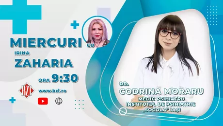 LIVE VIDEO - Dr. Codrina Moraru medic psihiatru Institutul de Psihiatrie Socola Iași discută în emisiunea BZI LIVE despre fenomenul burnout sau sindromul epuizării profesionale - FOTO