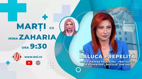 LIVE VIDEO - Dr. Raluca Prepeliță medic primar psihiatru în cadrul Institutului de Psihiatrie Socola Iași vorbeste în emisiunea BZI LIVE despre bipolaritate - FOTO