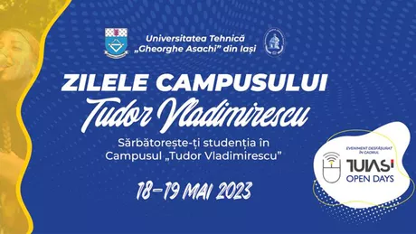 Zilele Campusului Tudor Vladimirescu 18  19 mai 2023 va cânta Alternosfera și va avea loc cea mai mare petrecere studențească în aer liber organizată vreodată în România