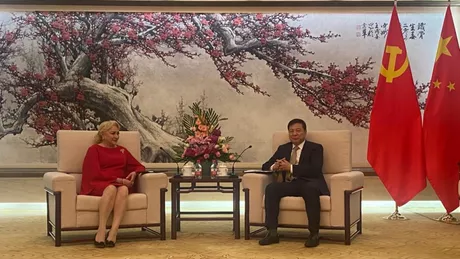 Viorica Dăncilă se află într-un turneu politic la Beijing Am conturat perspectiva clară a unor proiecte comune